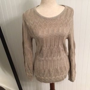 Knit textured long sweater